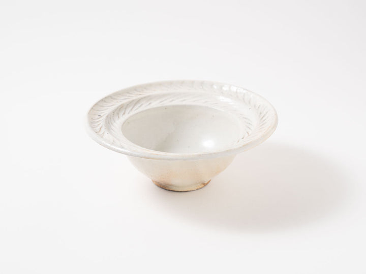Iron-Speckled Leaf-Rim Bowl, Small — Hand-Glazed Japanese Pottery by Furutani Pottery