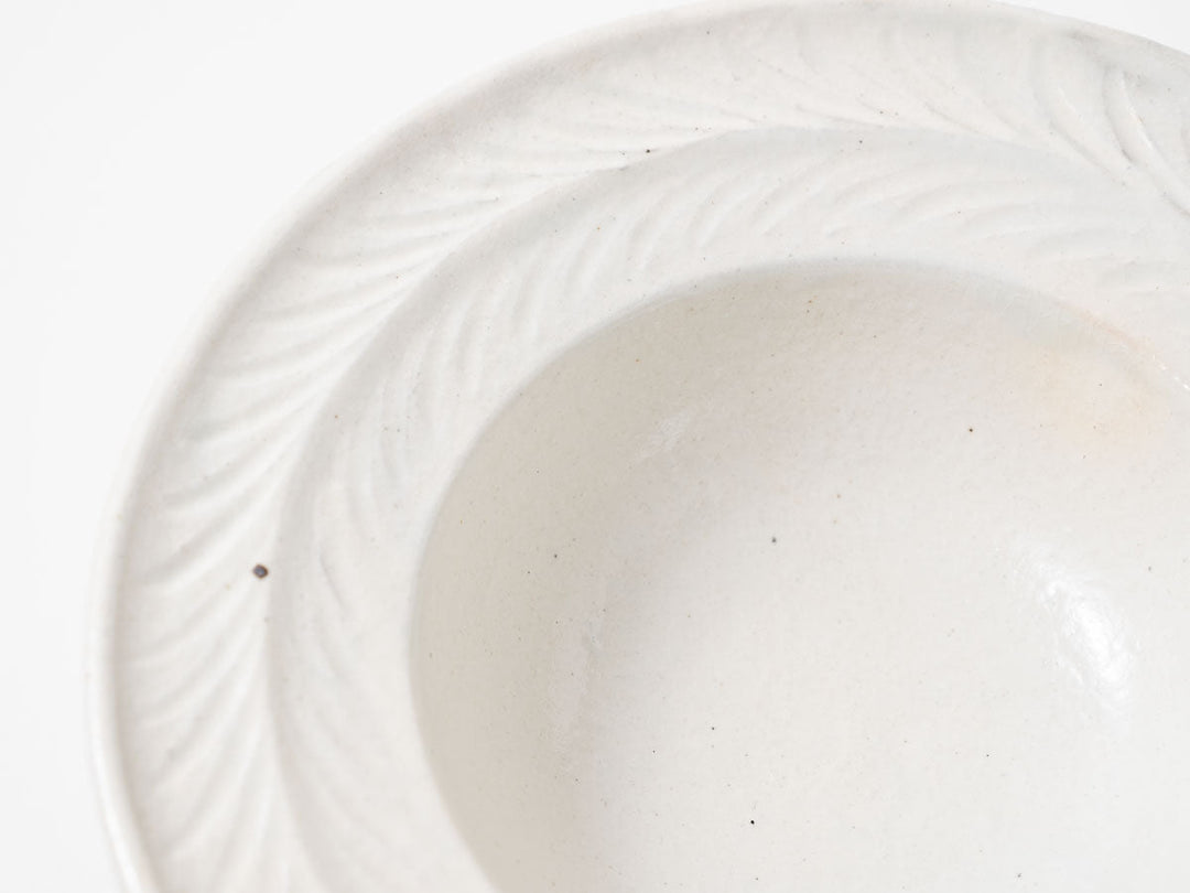 Iron-Speckled Leaf-Rim Bowl, Large — Hand-Glazed Japanese Pottery by Furutani Pottery