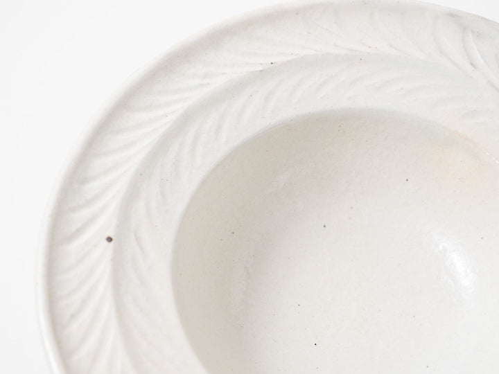 Iron-Speckled Leaf-Rim Bowl, Large — Hand-Glazed Japanese Pottery by Furutani Pottery