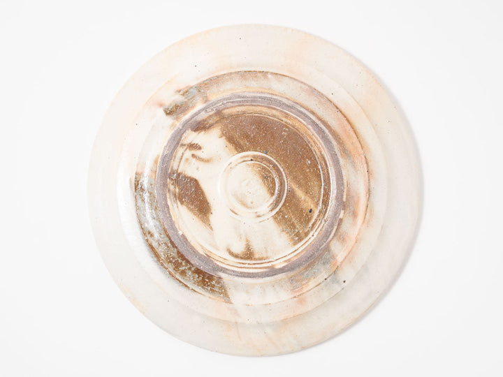 Iron-Speckled Leaf-Rim Plate, 8-Sun — Hand-Glazed Japanese Pottery by Furutani Pottery