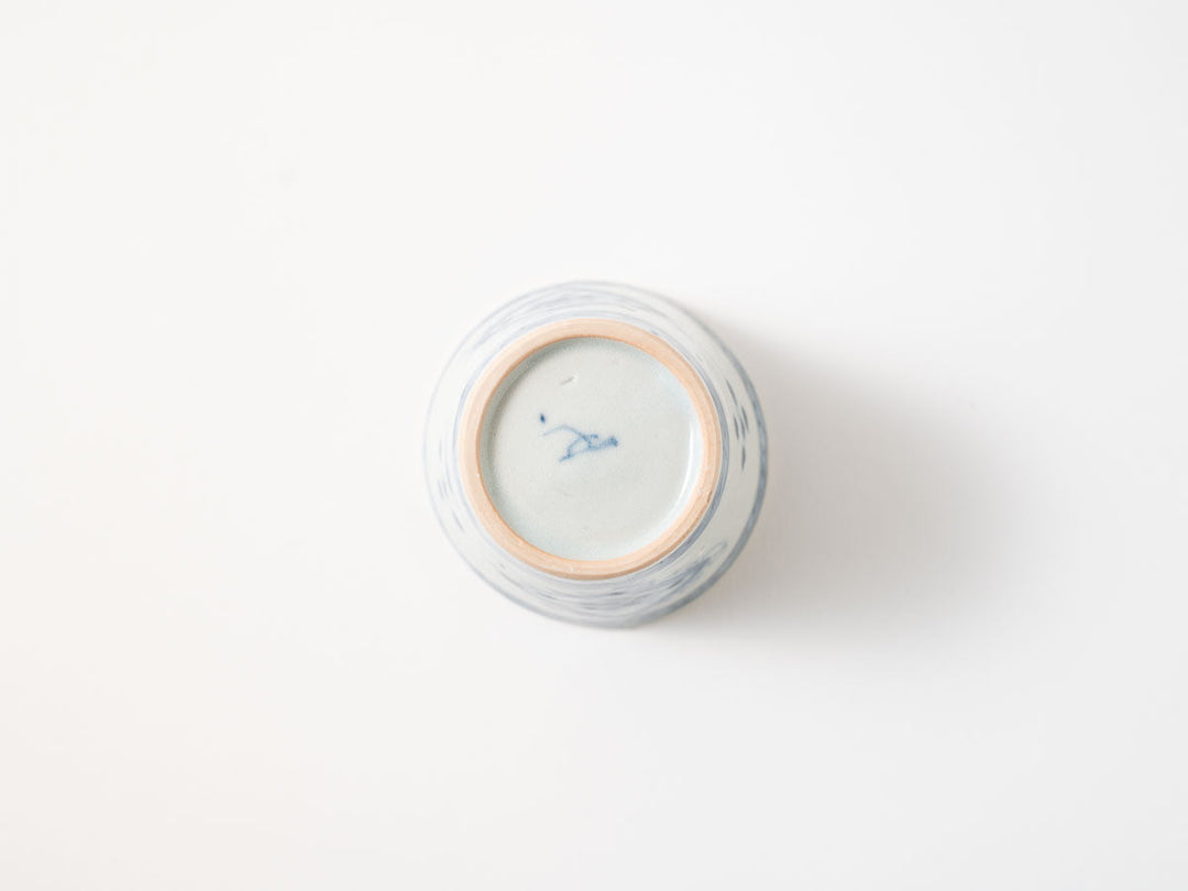 Soba Cup with Diamond Window Pattern — Hand-Painted Japanese Porcelain by Shotaro Yokota