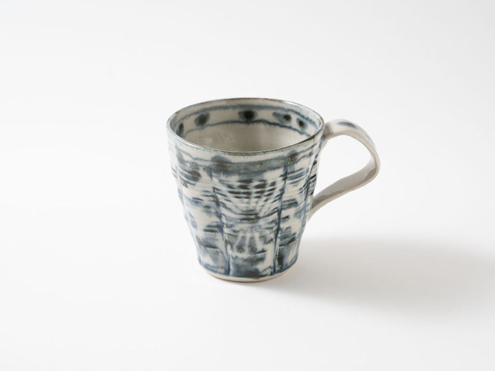 Annan Mug with Fireworks Arabesque — Hand-Painted Japanese Porcelain by Katsuro Yokota