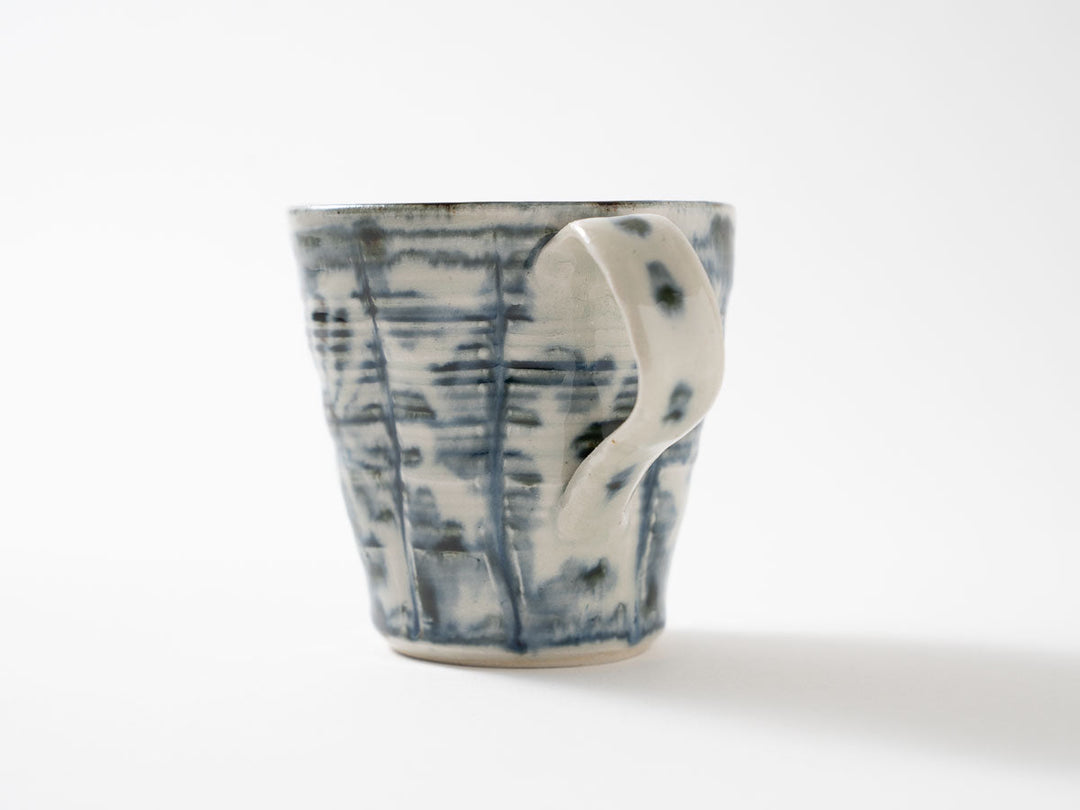 Annan Mug with Fireworks Arabesque — Hand-Painted Japanese Porcelain by Katsuro Yokota