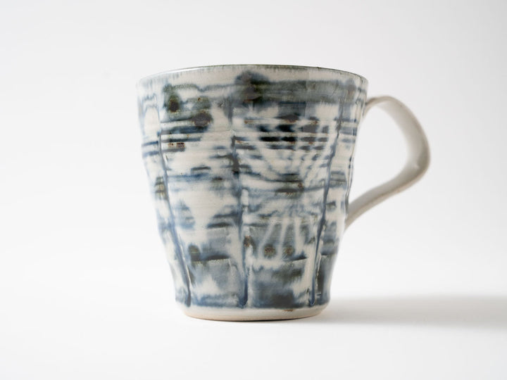 Annan Mug with Fireworks Arabesque — Hand-Painted Japanese Porcelain by Katsuro Yokota