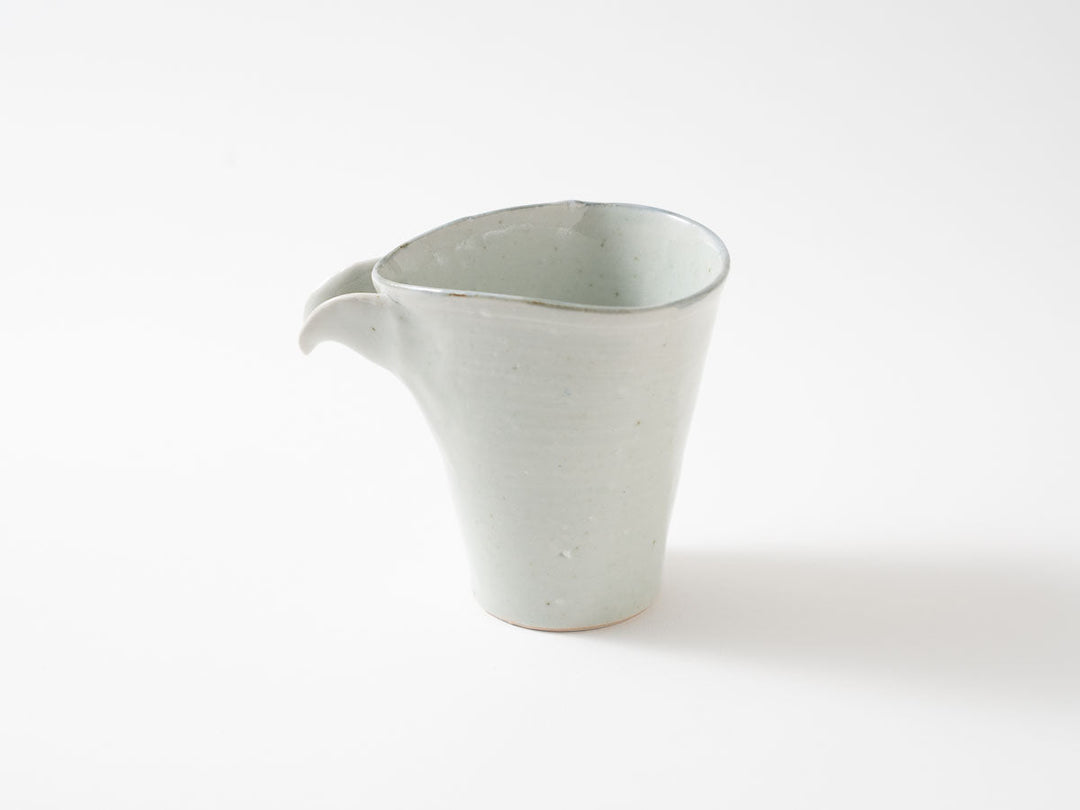 Katakuchi Spouted Bowl, White Porcelain Izumiyama Glaze Crafted By Shotaro Yokota