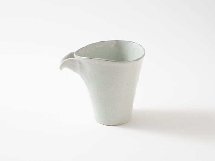Katakuchi Spouted Bowl, White Porcelain Izumiyama Glaze Crafted By Shotaro Yokota