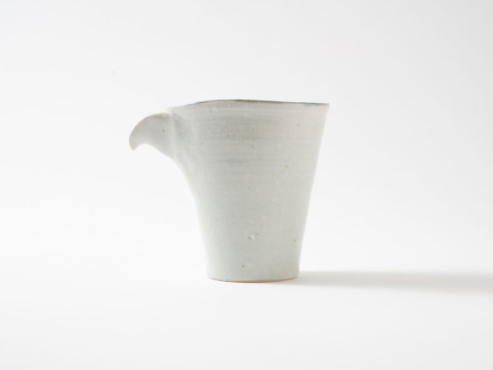 Katakuchi Spouted Bowl, White Porcelain Izumiyama Glaze Crafted By Shotaro Yokota