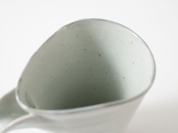 Katakuchi Spouted Bowl, White Porcelain Izumiyama Glaze Crafted By Shotaro Yokota