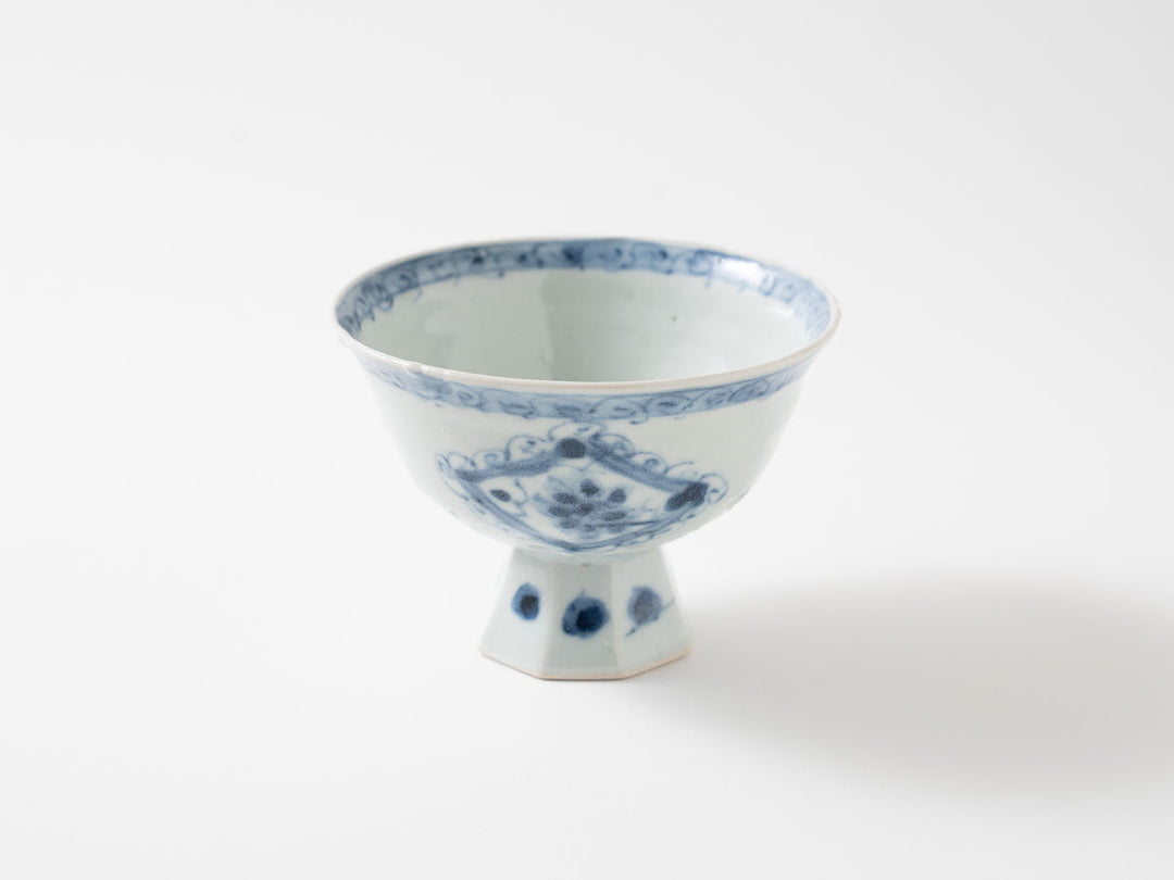 Pedestal Small Bowl, Diamond Window-Frame Design Crafted By Shotaro Yokota