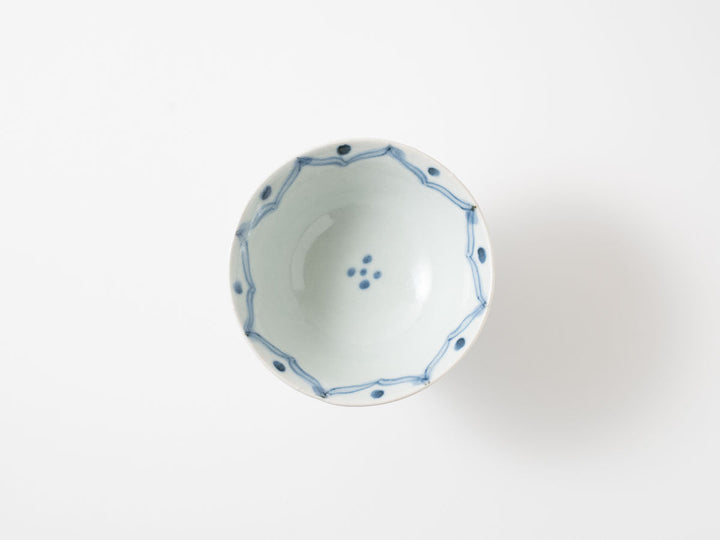 Pedestal Small Bowl, Eight-Petal Floral Crest Crafted By Shotaro Yokota