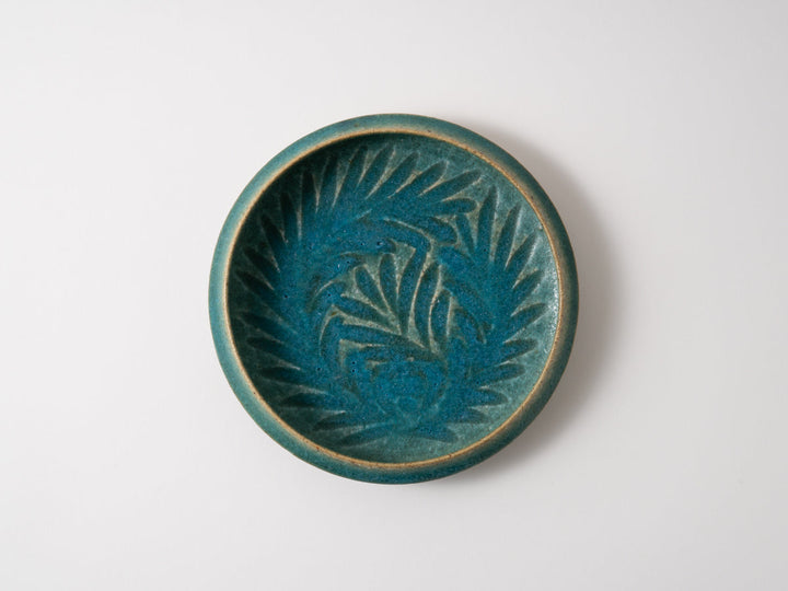 Round Plate 6-Sun Blue - Crafted By Jun Fujiwara