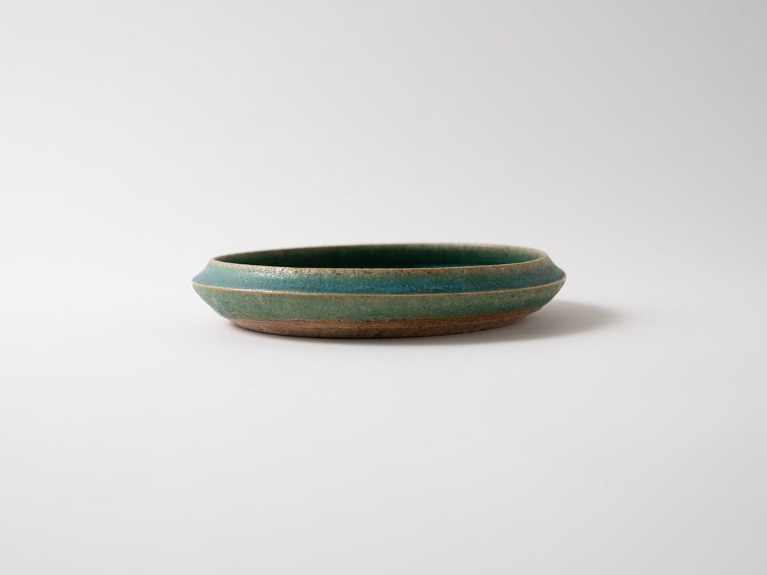 Round Plate 6-Sun Blue - Crafted By Jun Fujiwara