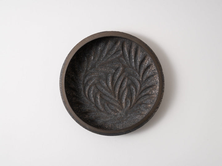 Round Plate 6-Sun Black - Crafted By Jun Fujiwara