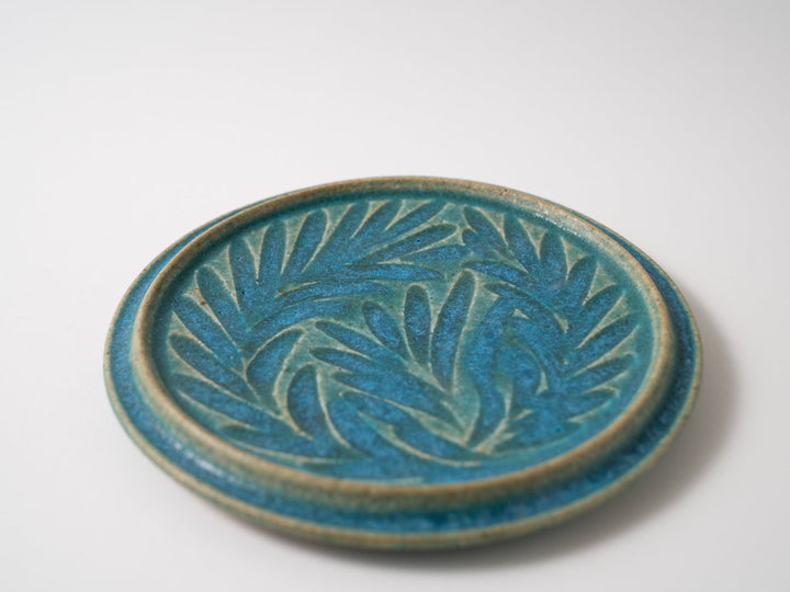 Flat Round Plate 6-Sun Blue - Crafted By Jun Fujiwara