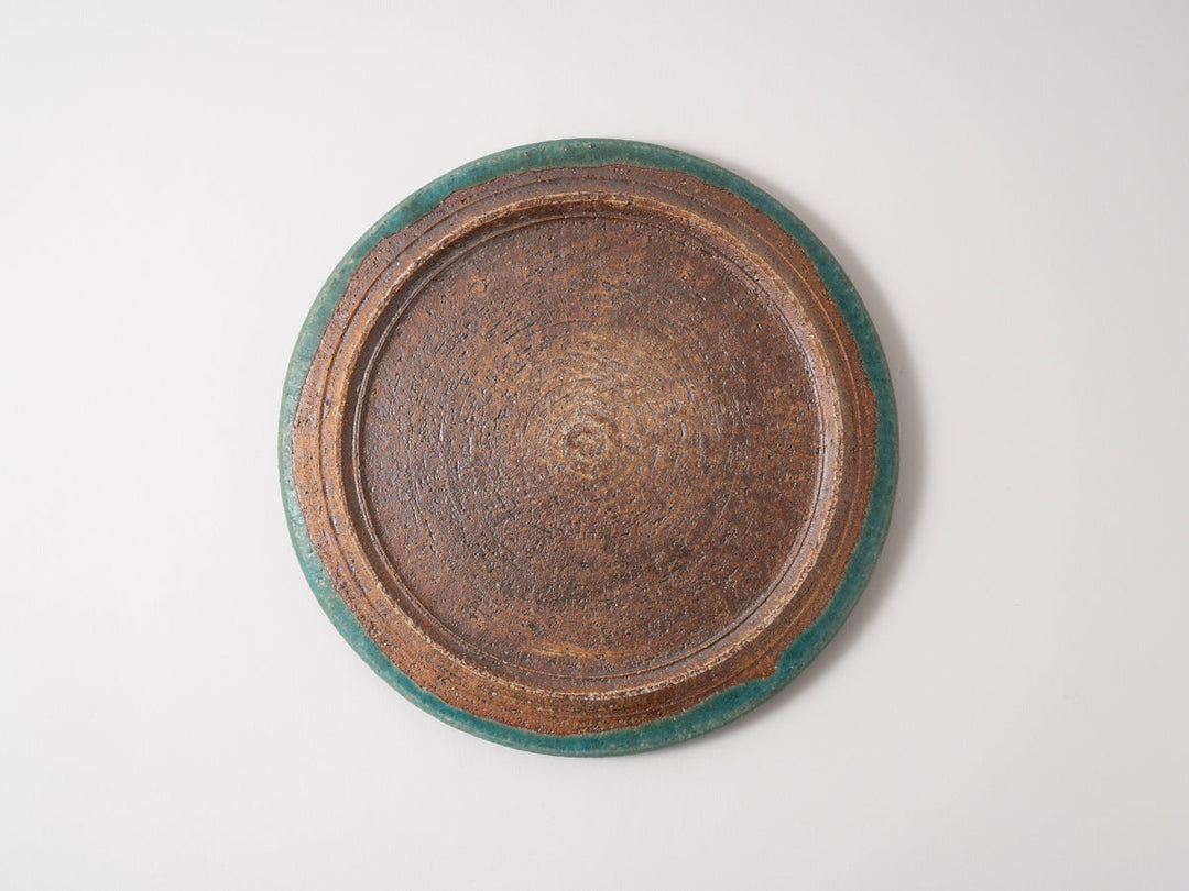 Flat Round Plate 7-Sun Blue - Crafted By Jun Fujiwara