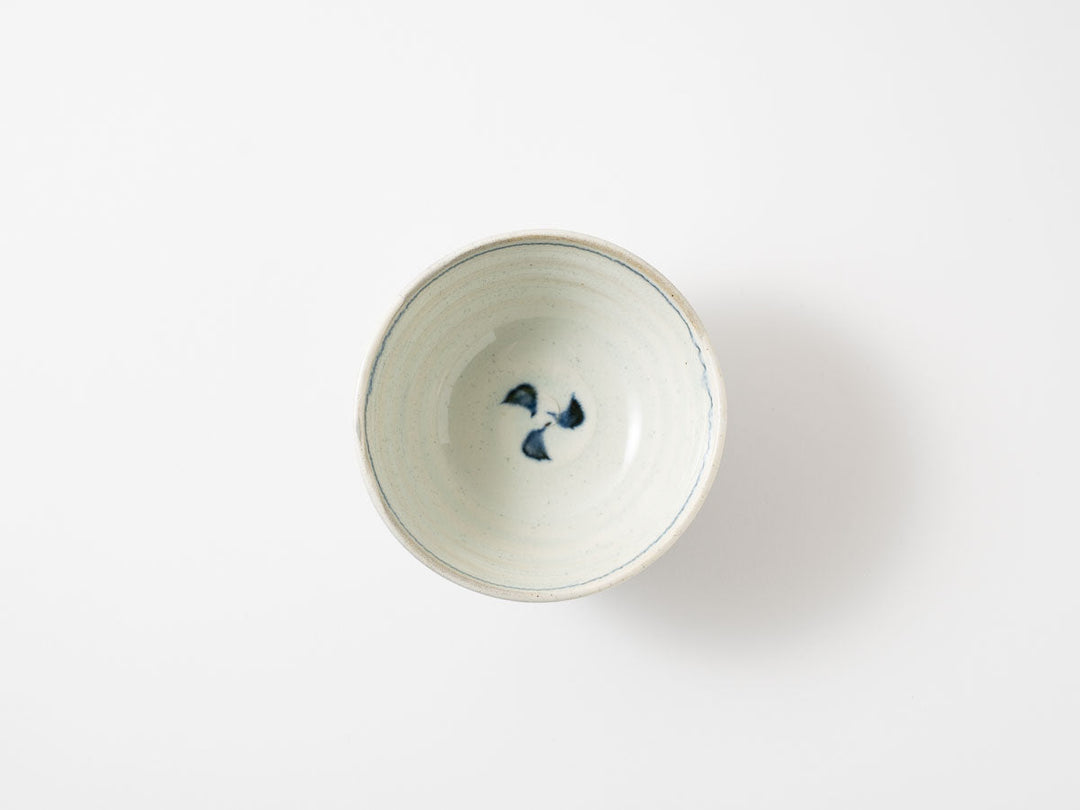 Annan Small Rice Bowl with Arabesque — Hand-Painted Japanese Porcelain by Katsuro Yokota