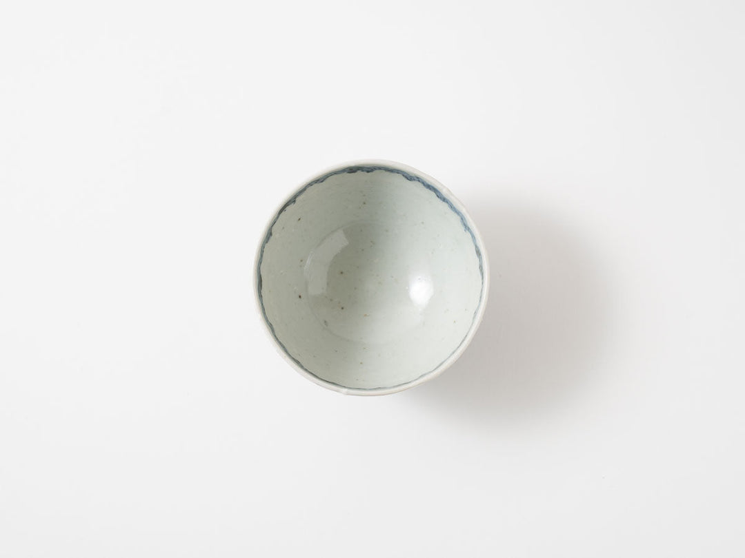 Rice Bowl with Peony Arabesque, Izumiyama Glaze — Hand-Painted Japanese Porcelain by Shotaro Yokota