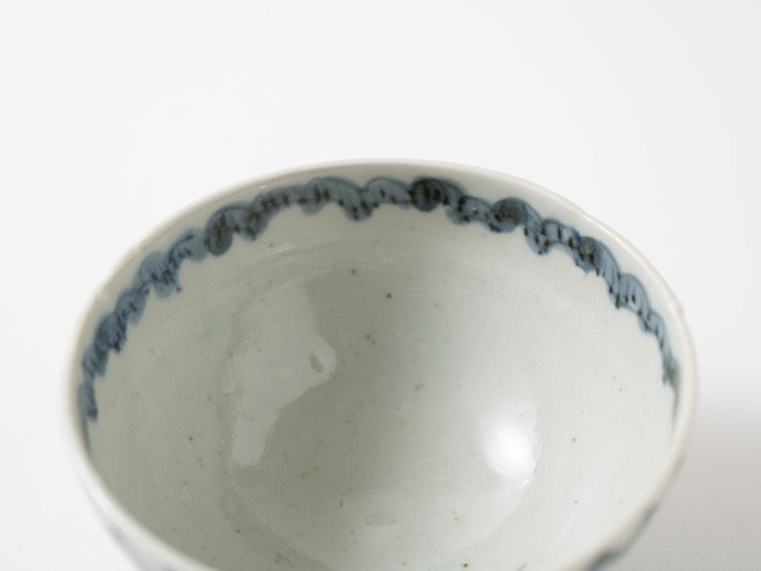 Rice Bowl with Peony Arabesque, Izumiyama Glaze — Hand-Painted Japanese Porcelain by Shotaro Yokota