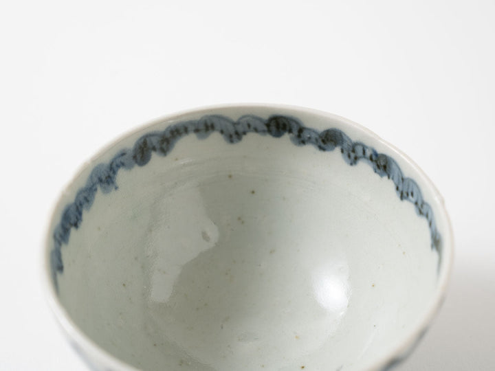 Rice Bowl with Peony Arabesque, Izumiyama Glaze — Hand-Painted Japanese Porcelain by Shotaro Yokota