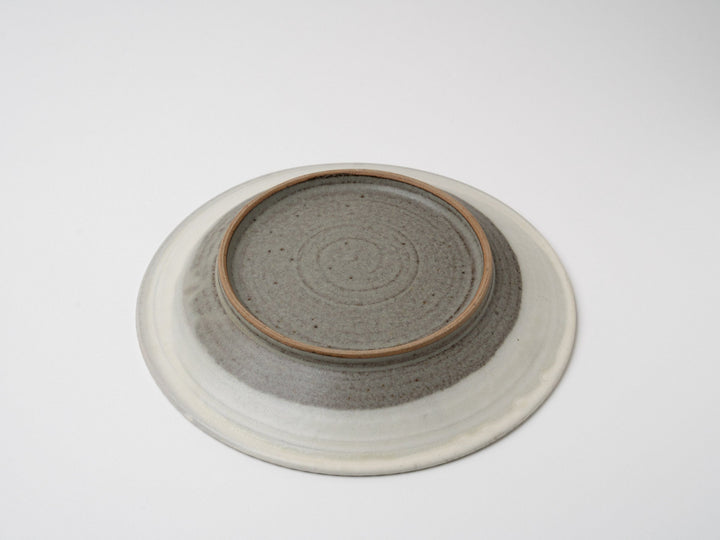 White Ribbed 8-Sun Plate - Crafted By Noriyuki Nagamine