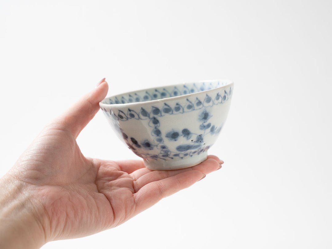 Rice Bowl, Violet — Hand-Painted Japanese Porcelain by Shotaro Yokota