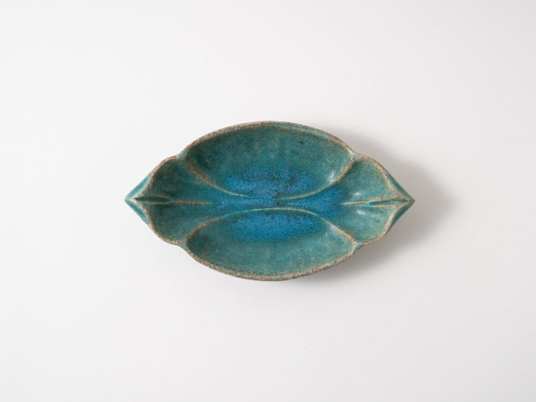 Lotus Oval Bowl Blue - Crafted By Jun Fujiwara