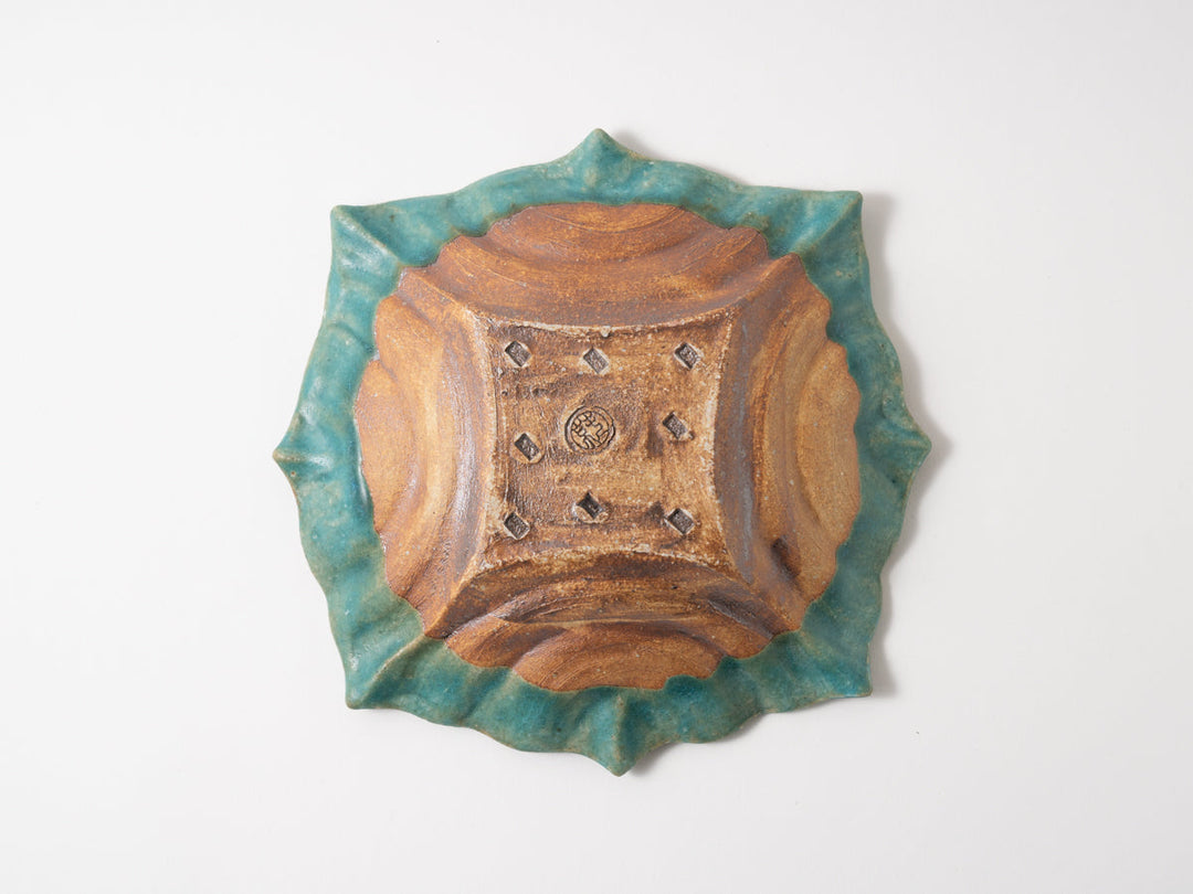 Heart Bowl Square L Blue - Crafted By Jun Fujiwara