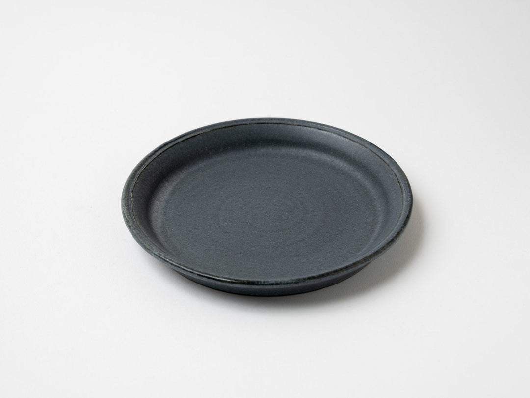 Gray navy Blue 5-Sun Plate - Crafted By Fumiyama Kanae