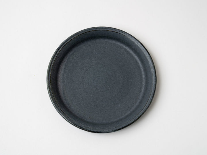 Gray navy Blue 5-Sun Plate - Crafted By Fumiyama Kanae