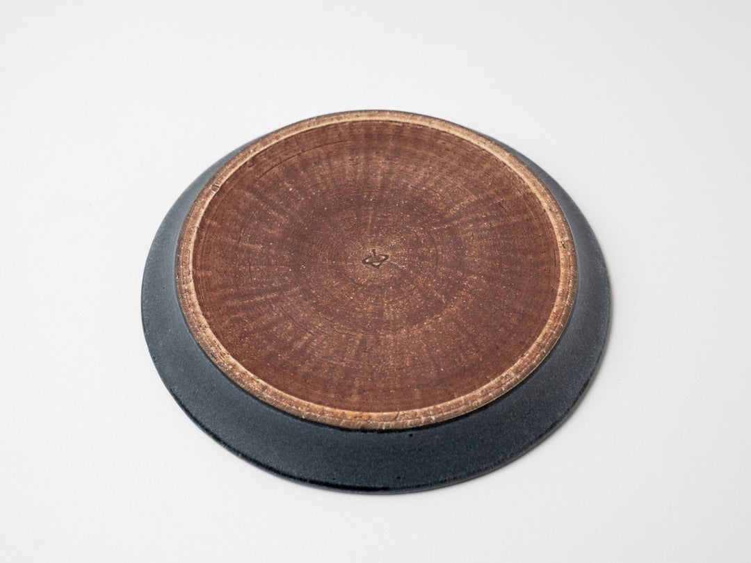 Gray navy Blue 5-Sun Plate - Crafted By Fumiyama Kanae