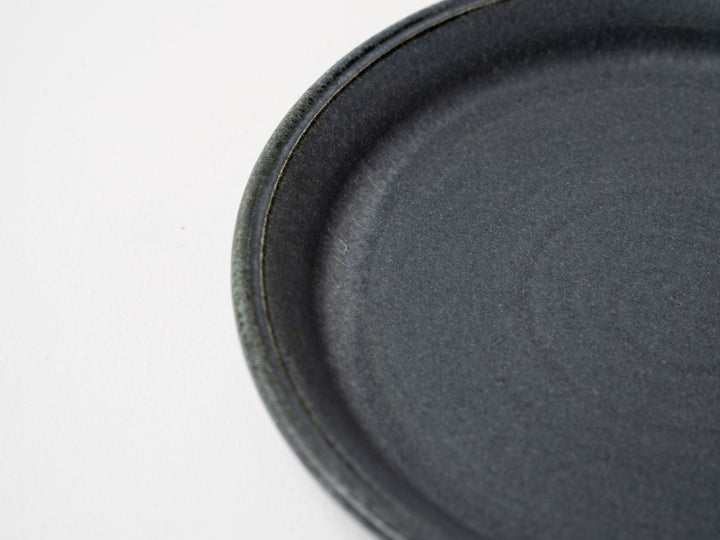 Gray navy Blue 5-Sun Plate - Crafted By Fumiyama Kanae