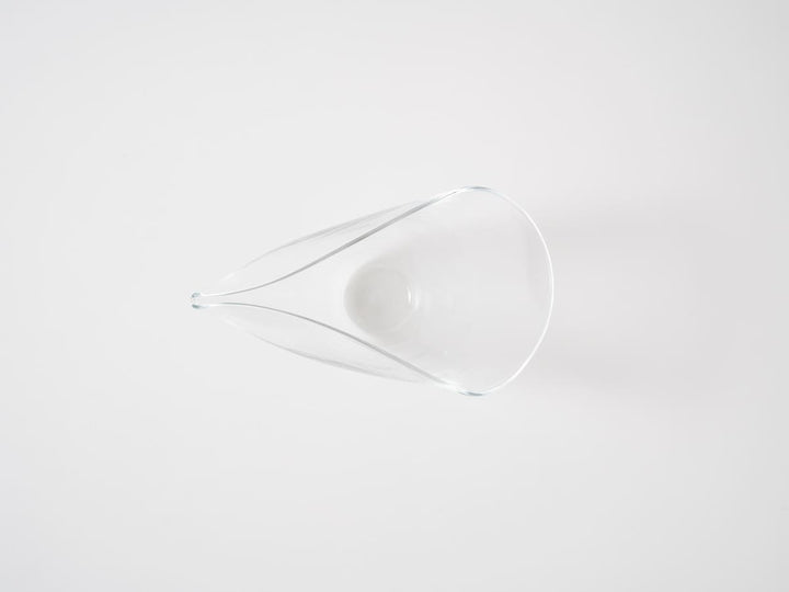 Katakuchi Sake Pourer ori Clear - Crafted By Yudai Koga