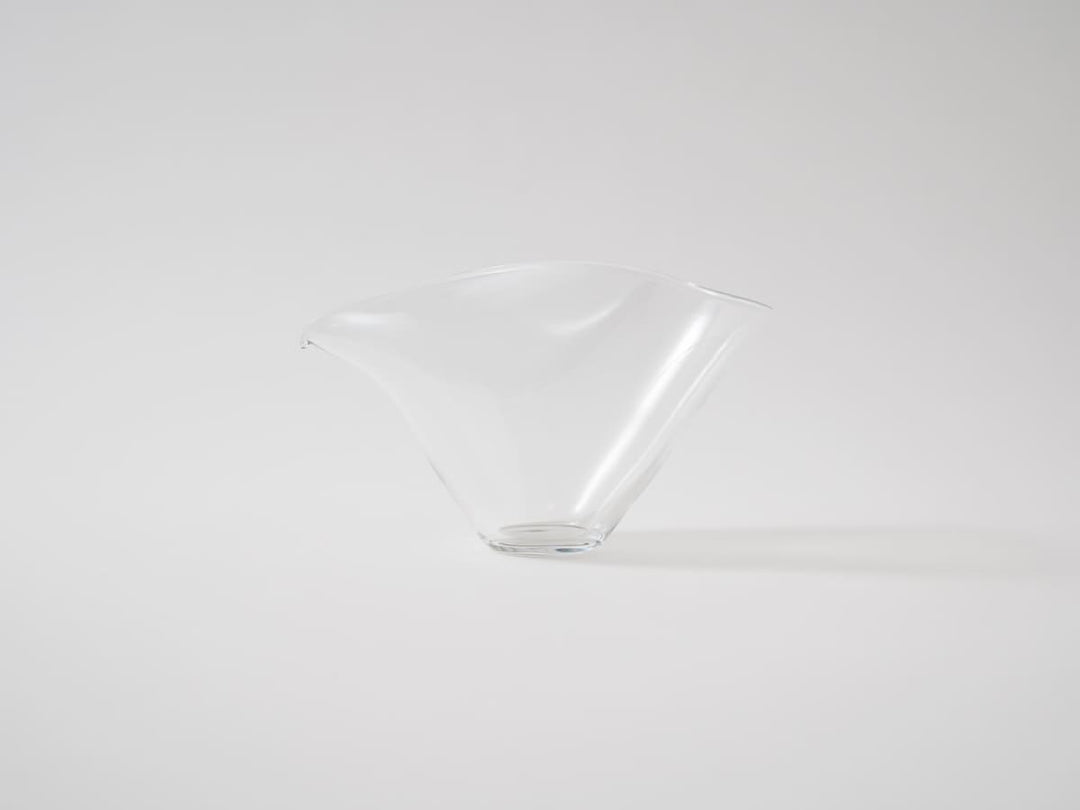 Katakuchi Sake Pourer ori Clear - Crafted By Yudai Koga