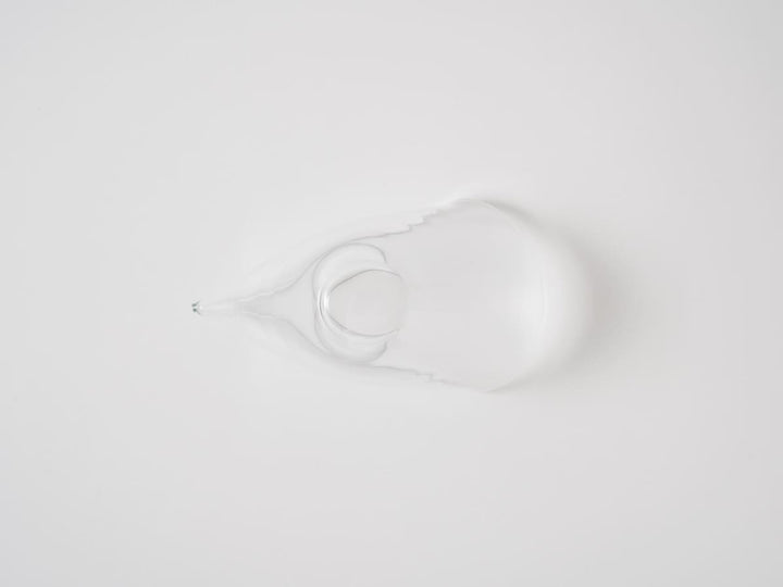 Katakuchi Sake Pourer ori Clear - Crafted By Yudai Koga