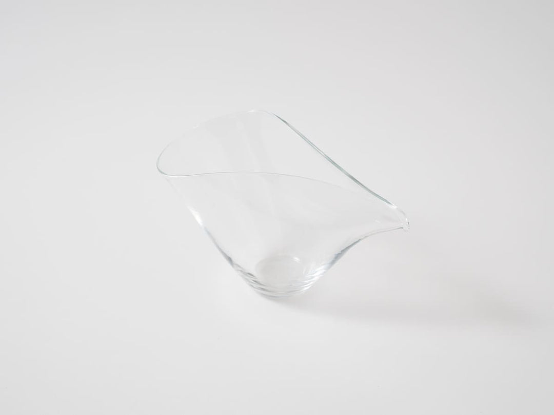 Katakuchi Sake Pourer ori Clear - Crafted By Yudai Koga