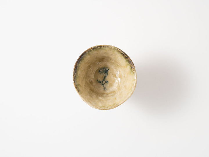 Hand Pinched Sake Cup Crafted By Tsubura Kagami — Hand-Glazed Japanese Pottery by Tsubura Kagami