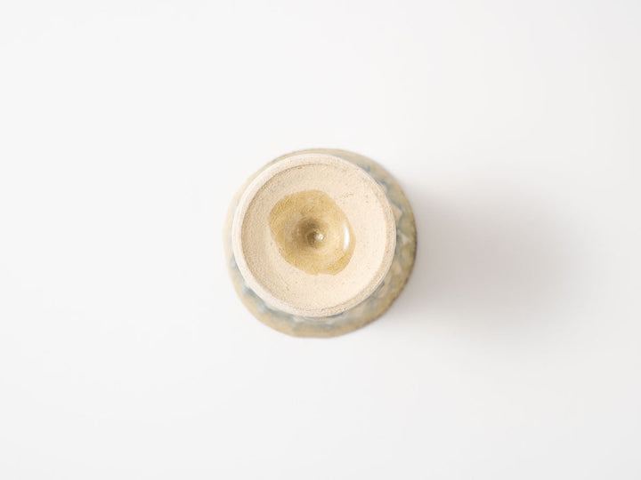 Hand Pinched Sake Cup Crafted By Tsubura Kagami — Hand-Glazed Japanese Pottery by Tsubura Kagami