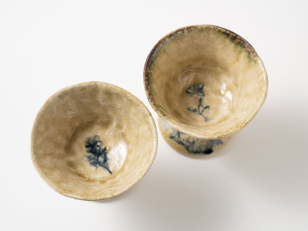 Hand Pinched Sake Cup Crafted By Tsubura Kagami — Hand-Glazed Japanese Pottery by Tsubura Kagami