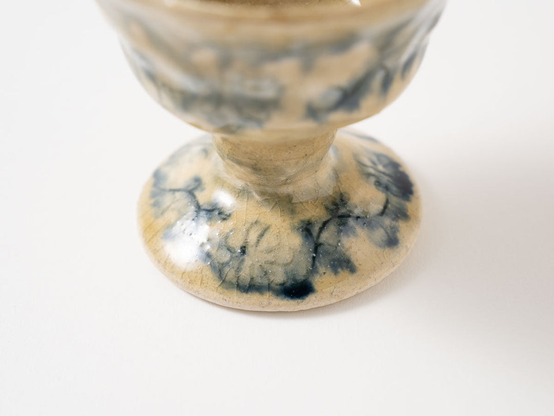 Hand Pinched Sake Cup Crafted By Tsubura Kagami — Hand-Glazed Japanese Pottery by Tsubura Kagami