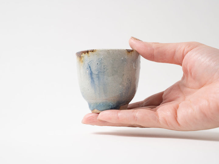 Tea Cup Blue Crafted By Tsubura Kagami — Hand-Glazed Japanese Pottery by Tsubura Kagami