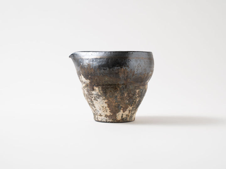 Earth Toned Katakuchi Sake Pourer Crafted By Yuichi Hirai