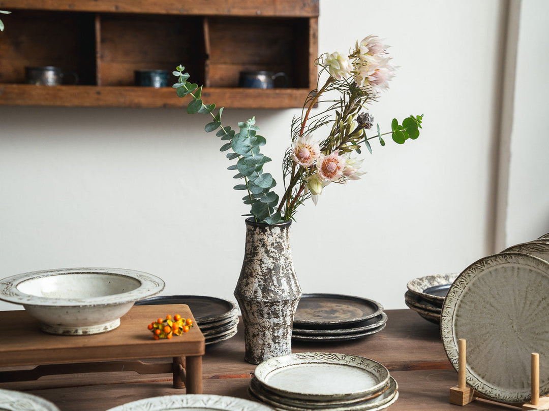 Mud Glaze Flower Vase (Large) - Crafted By Yuichi Hirai