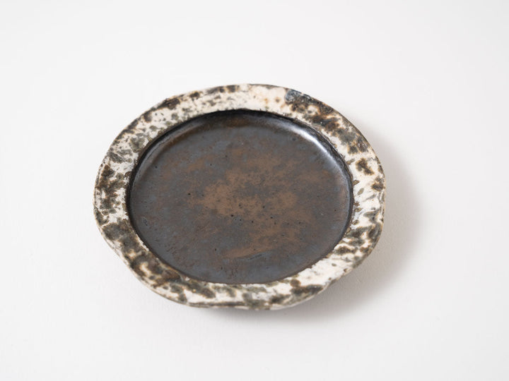 Mud Glaze Wavy Small Plate - Crafted By Yuichi Hirai