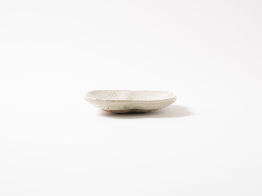 Rounded Square Plate S White Matcha - Crafted By Shizuka Fujiwara