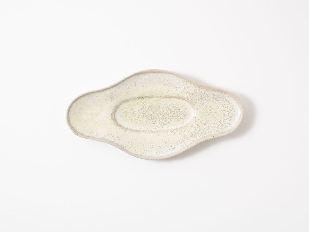 Diamond Plate Shallow White Matcha - Crafted By Shizuka Fujiwara