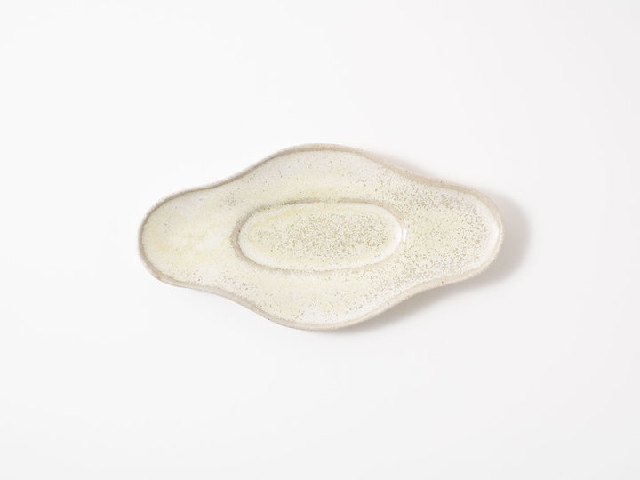 Diamond Plate Shallow White Matcha - Crafted By Shizuka Fujiwara