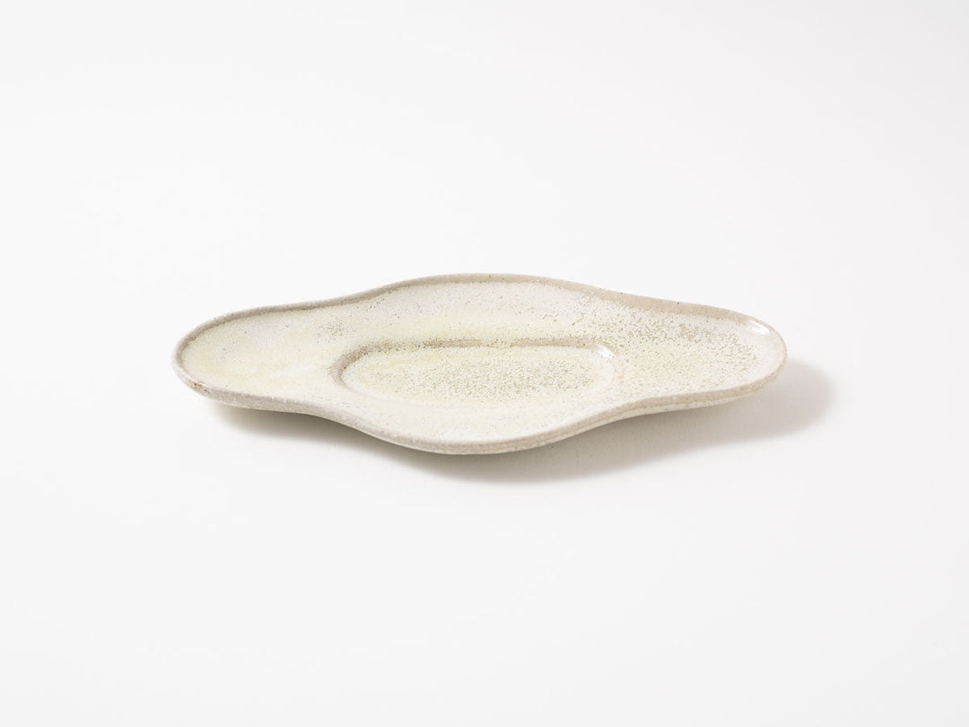 Diamond Plate Shallow White Matcha - Crafted By Shizuka Fujiwara