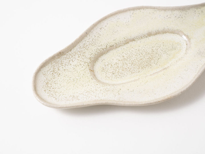 Diamond Plate Shallow White Matcha - Crafted By Shizuka Fujiwara