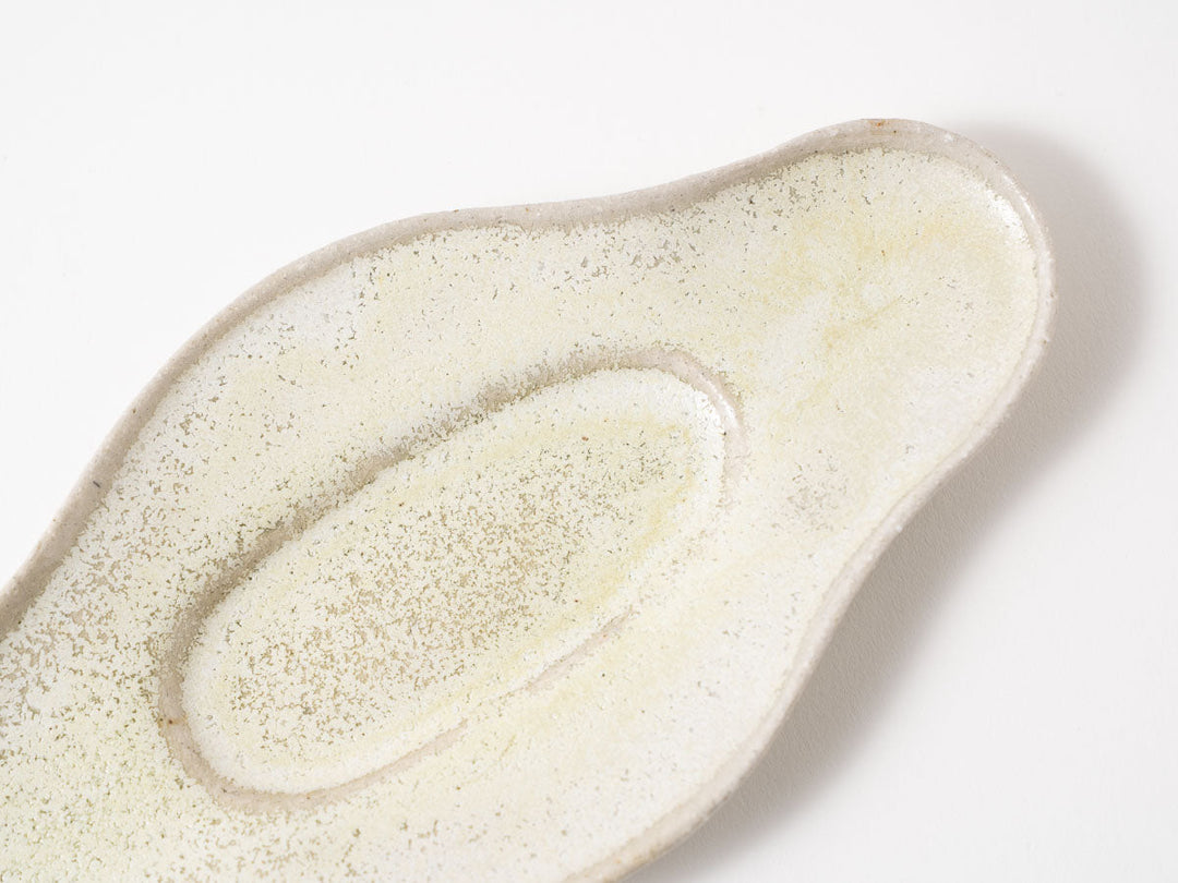 Diamond Plate Shallow White Matcha - Crafted By Shizuka Fujiwara