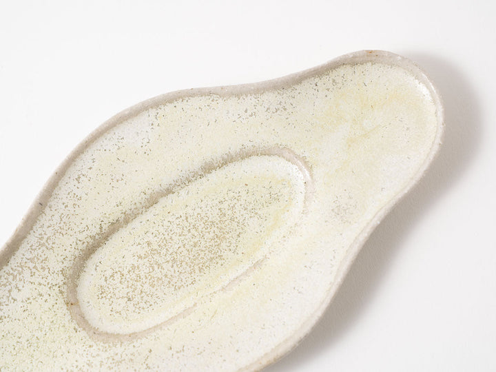 Diamond Plate Shallow White Matcha - Crafted By Shizuka Fujiwara